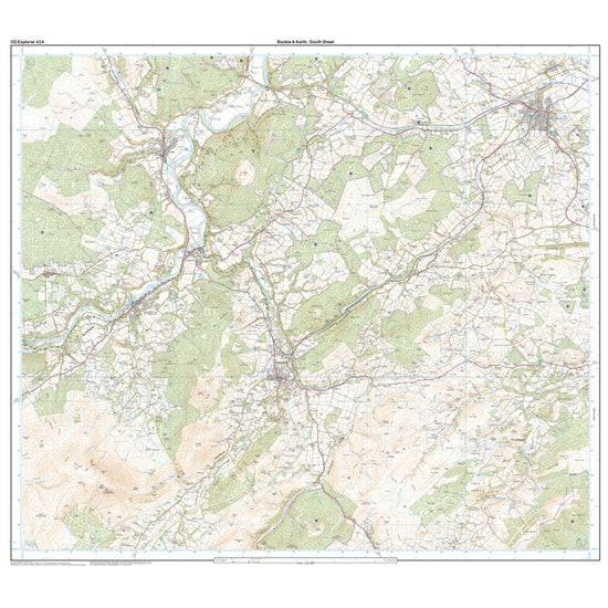 Explorer Active 424 Buckie & Keith Map With Digital Version