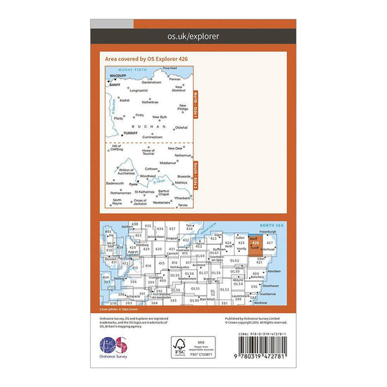 Explorer Active 426 Banff, Macduff & Turriff Map With Digital Version