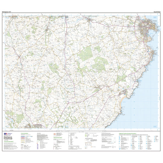 Explorer 427 Peterhead & Fraserburgh Map With Digital Version
