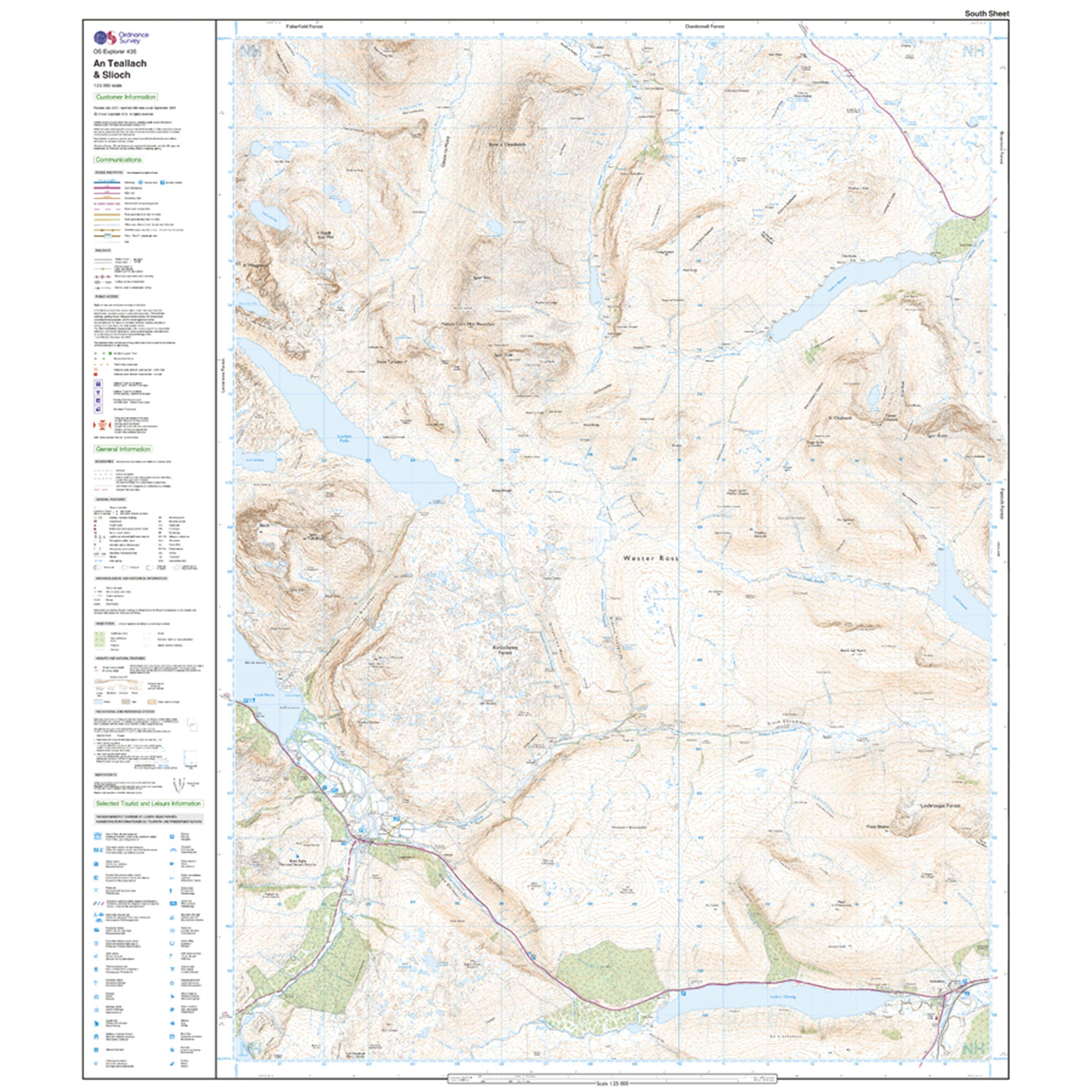 Explorer Active 435 An Teallach & Slioch Map With Digital Version