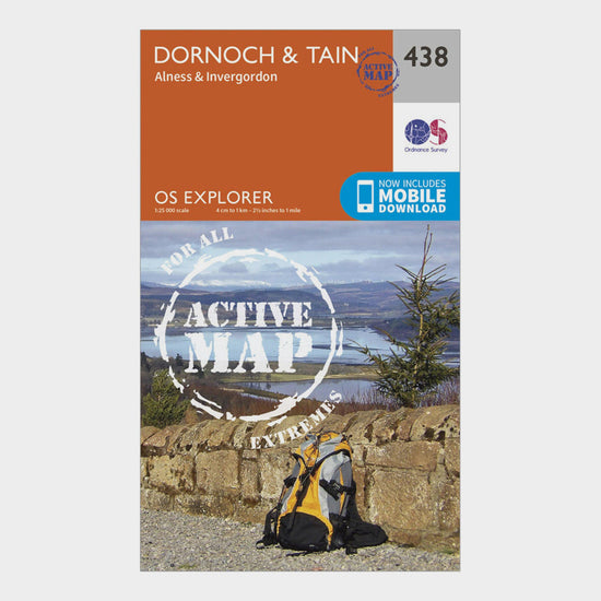 Explorer Active 438 Dornoch & Tain Map With Digital Version