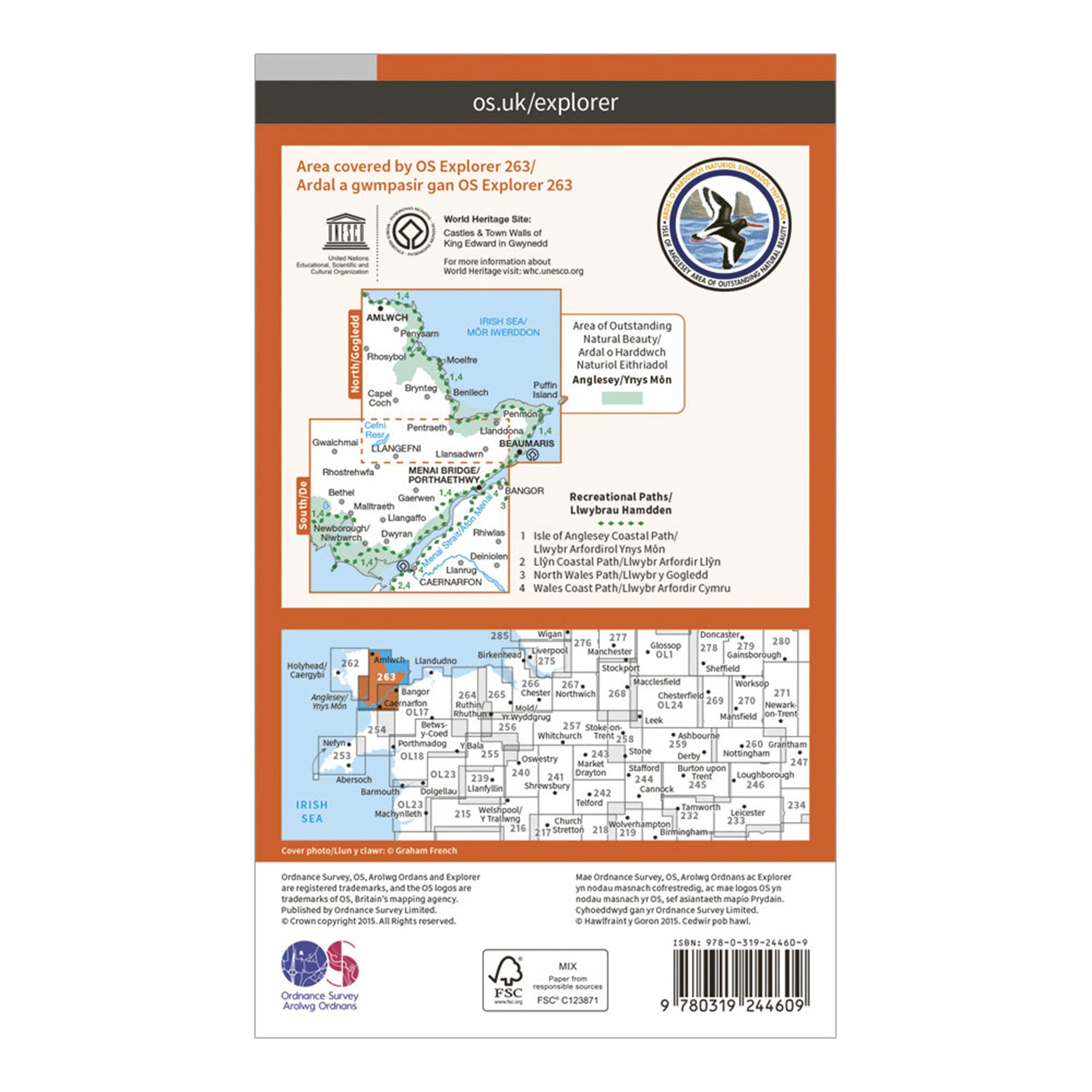 Explorer 263 Anglesey East Map With Digital Version