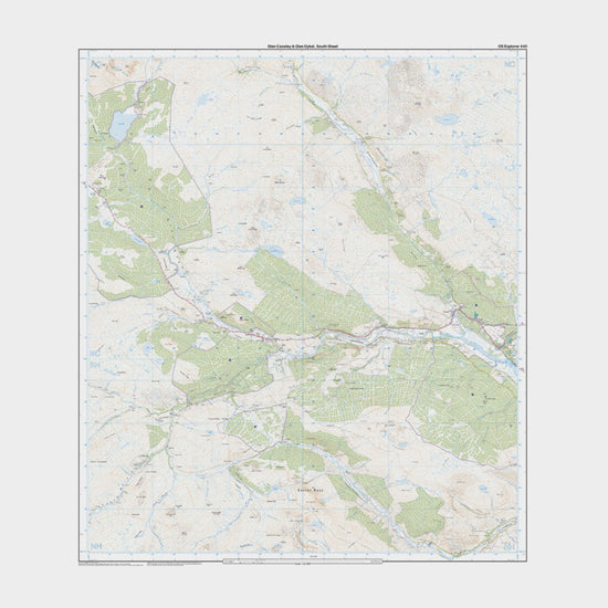 Explorer Active 440 Glen Cassley & Glen Oykel Map With Digital Version