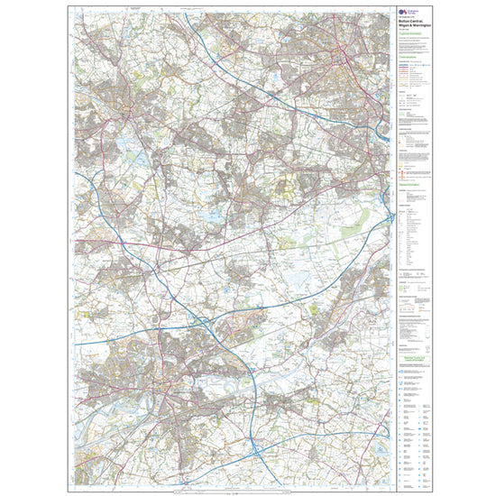 Explorer 276 Bolton, Wigan & Warrington Map With Digital Version