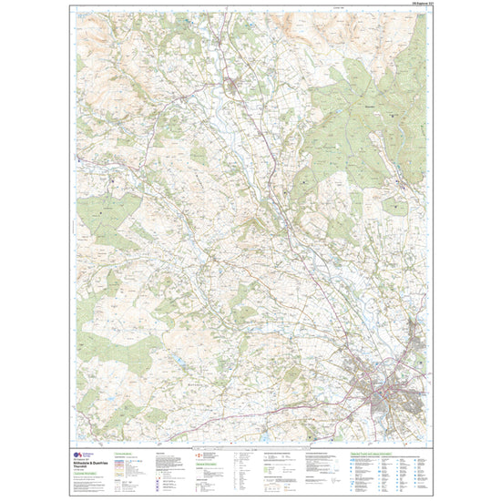 Explorer 321 Nithsdale & Dumfries Map With Digital Version