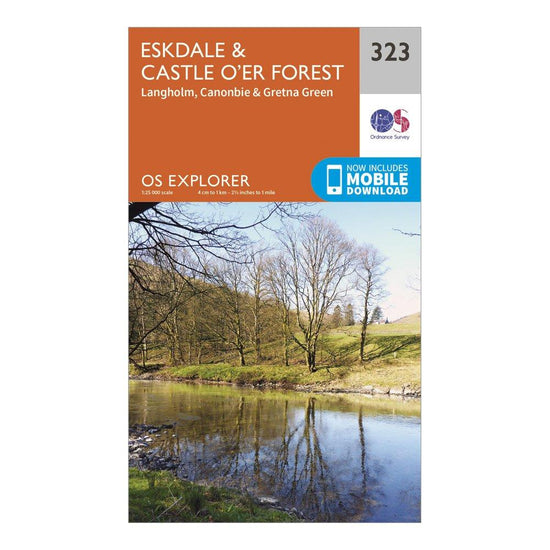 Explorer 323 Eskdale & Castle O'er Forest Map With Digital Version