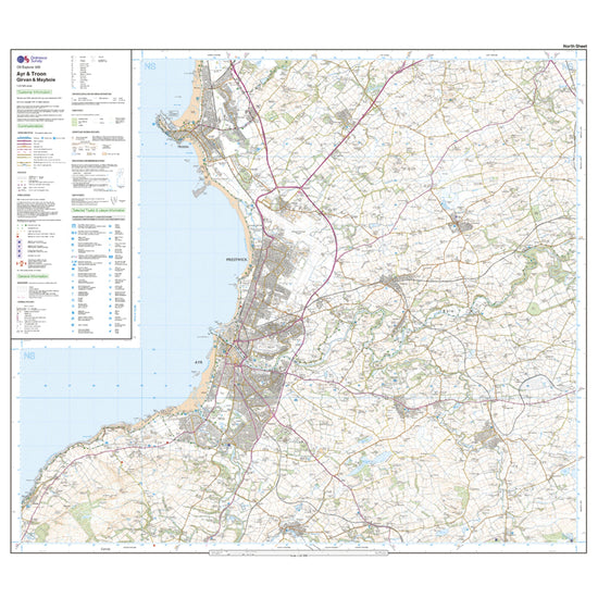 Explorer 326 Ayr & Troon Map With Digital Version