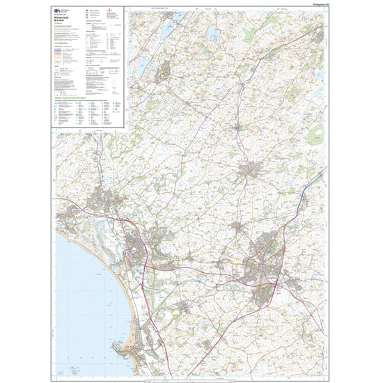 Explorer 333 Kilmarnock & Irvine Map With Digital Version
