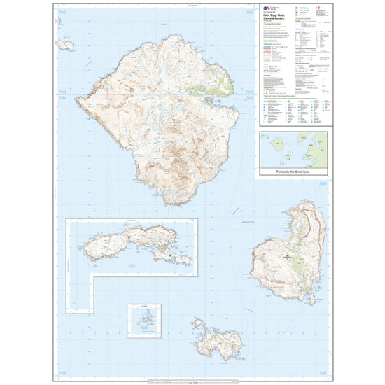 Explorer Active 397 Rum, Eigg, Muck, Canna & Sanday Map With Digital Version