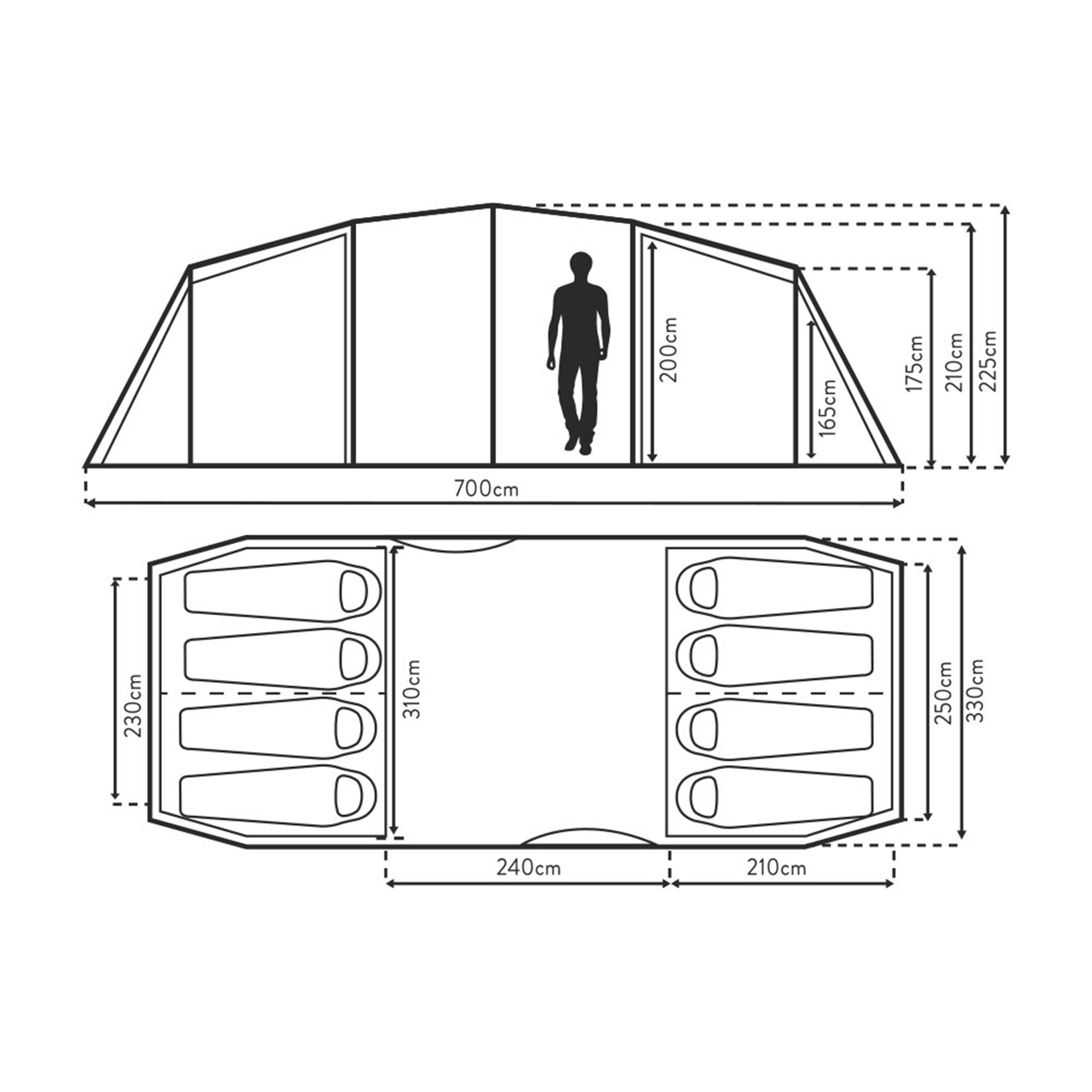 Buckingham Elite 8 Family Tent