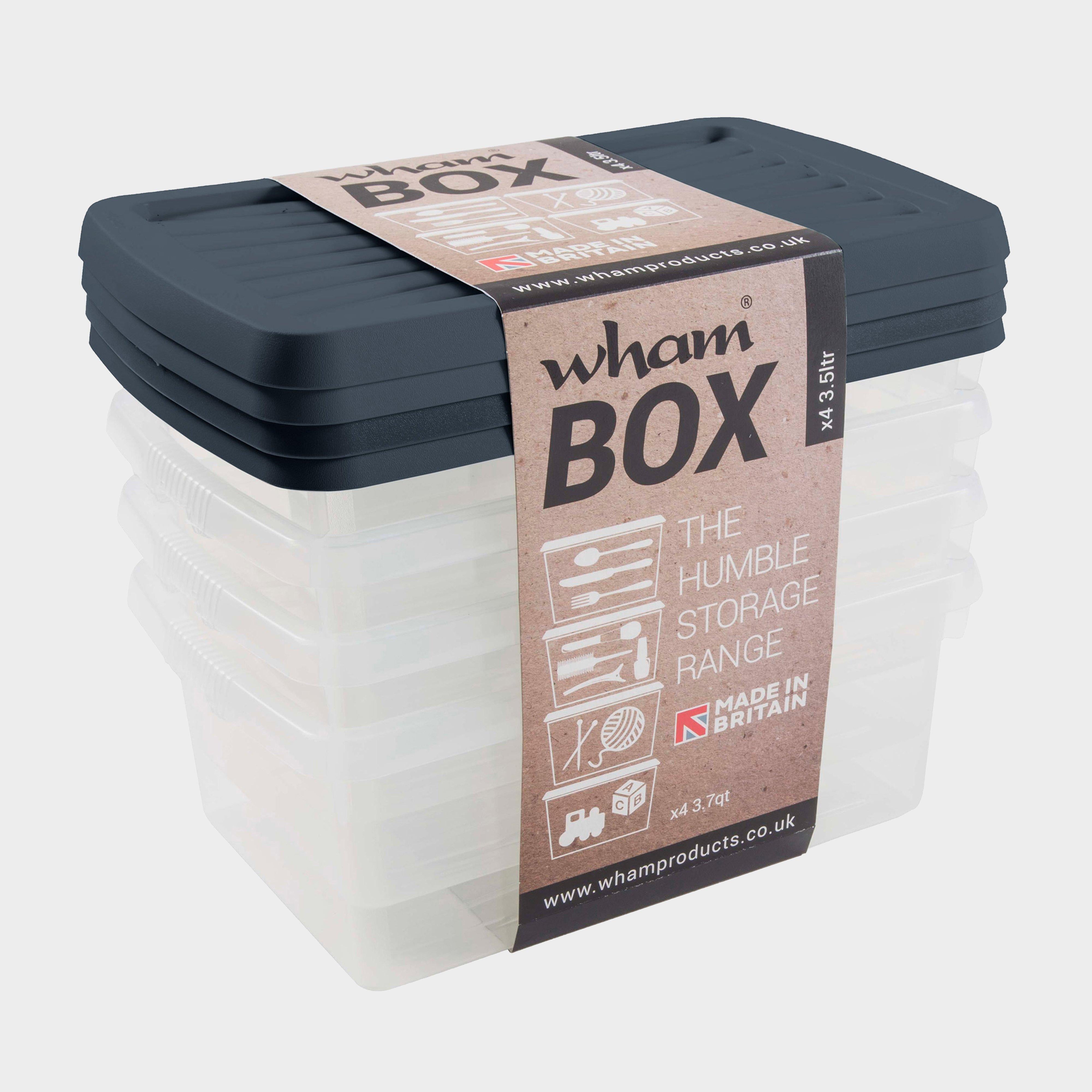 4 Pack 3.5L Storage Boxes