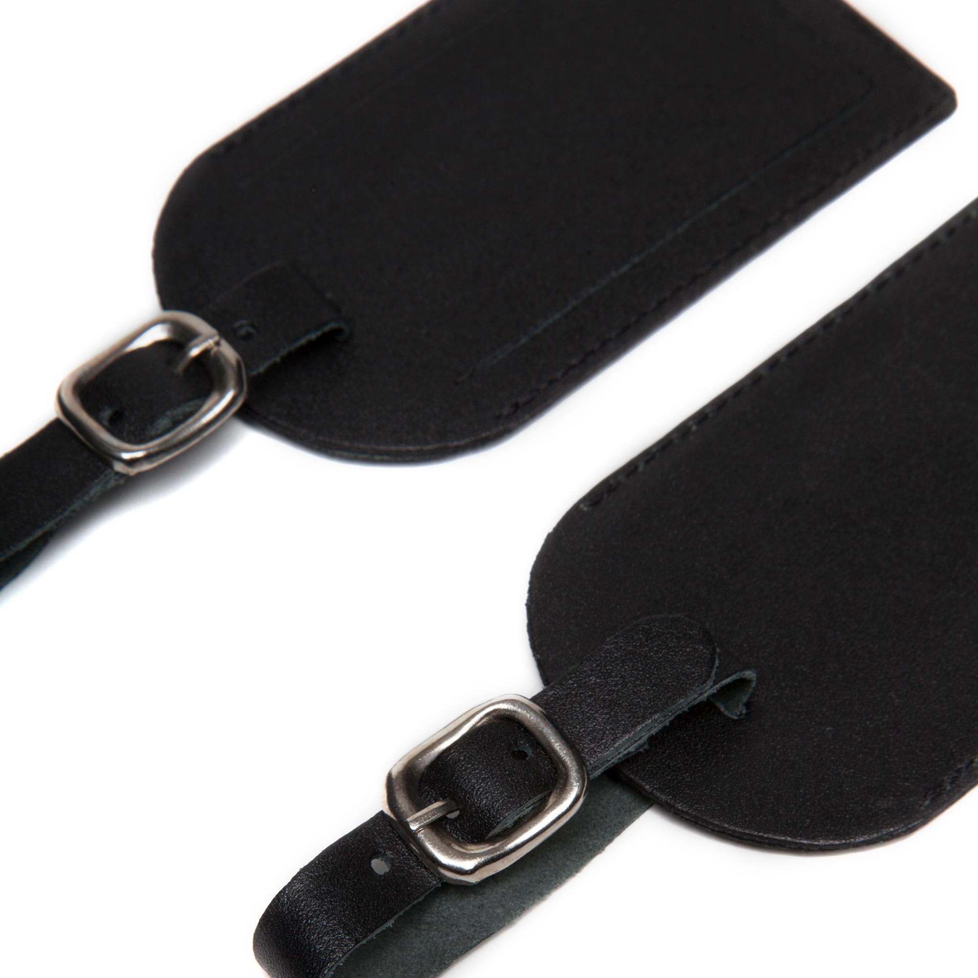 Leather Luggage Labels Twin Pack