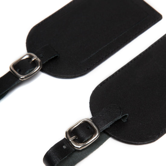 Leather Luggage Labels Twin Pack