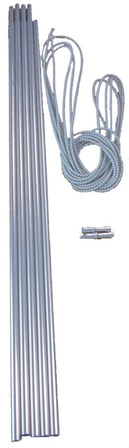 Alloy Corded 8.5mm Tent Pole Set