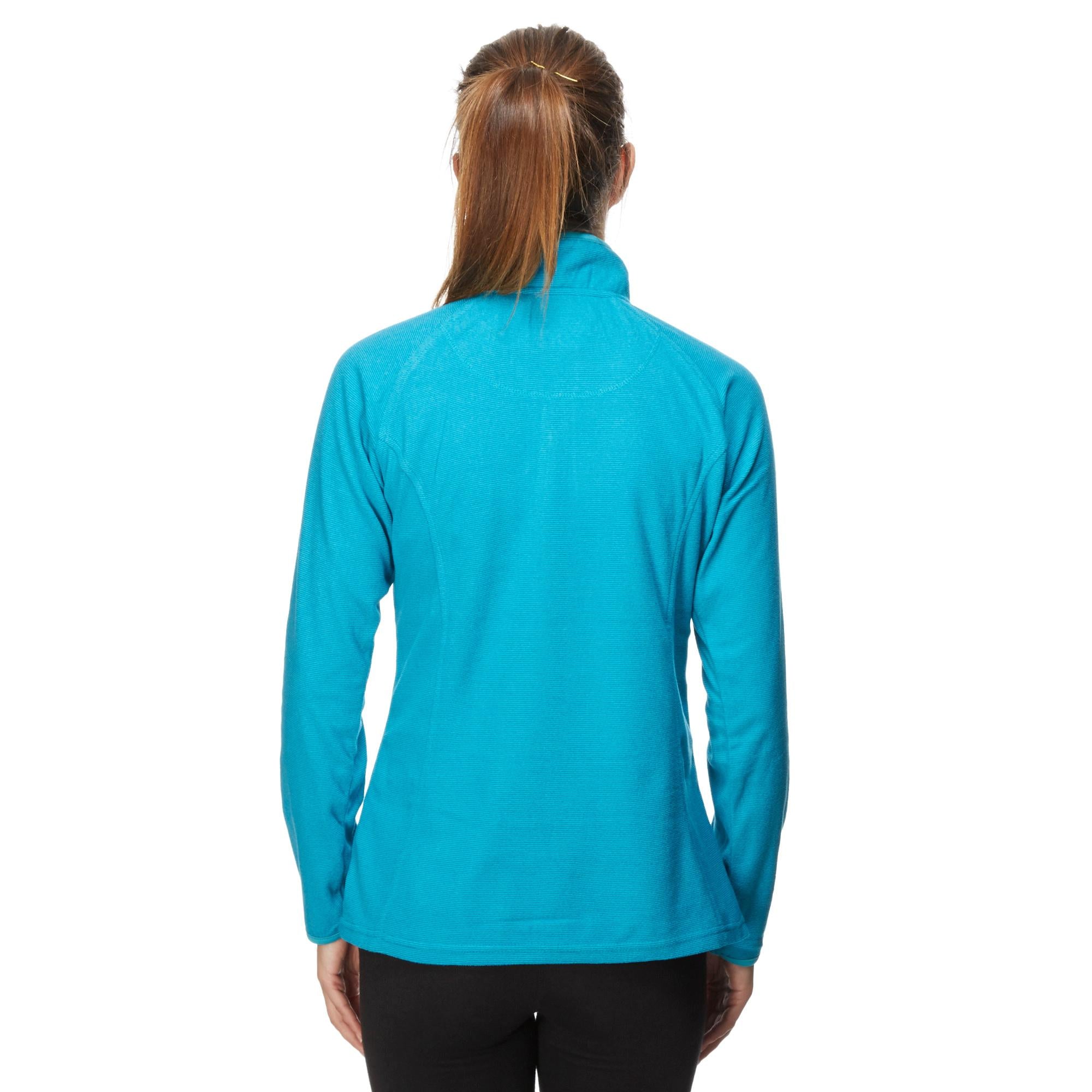 Women's Half Zip Micro Stripe Fleece