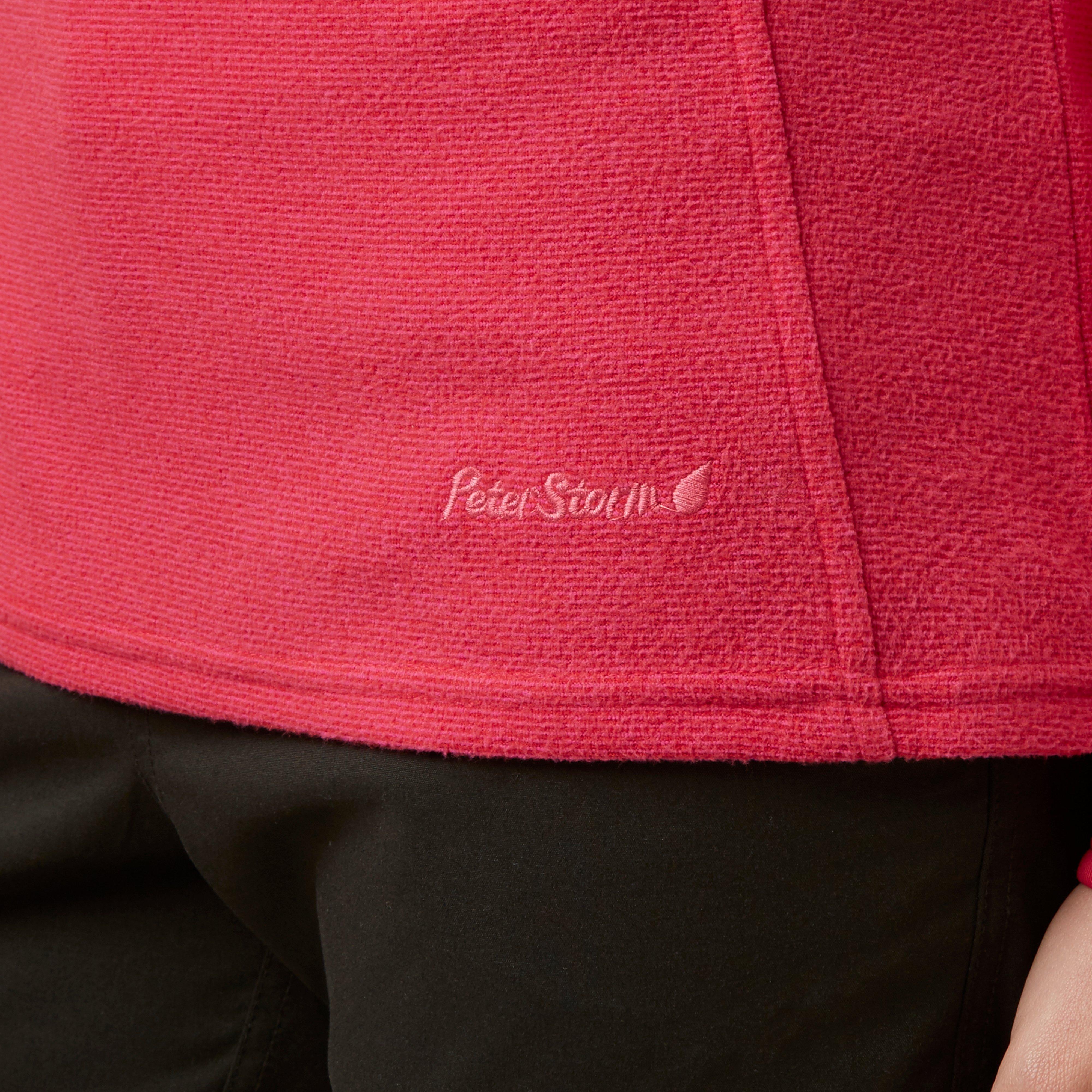 Women's Half Zip Striped Microfleece