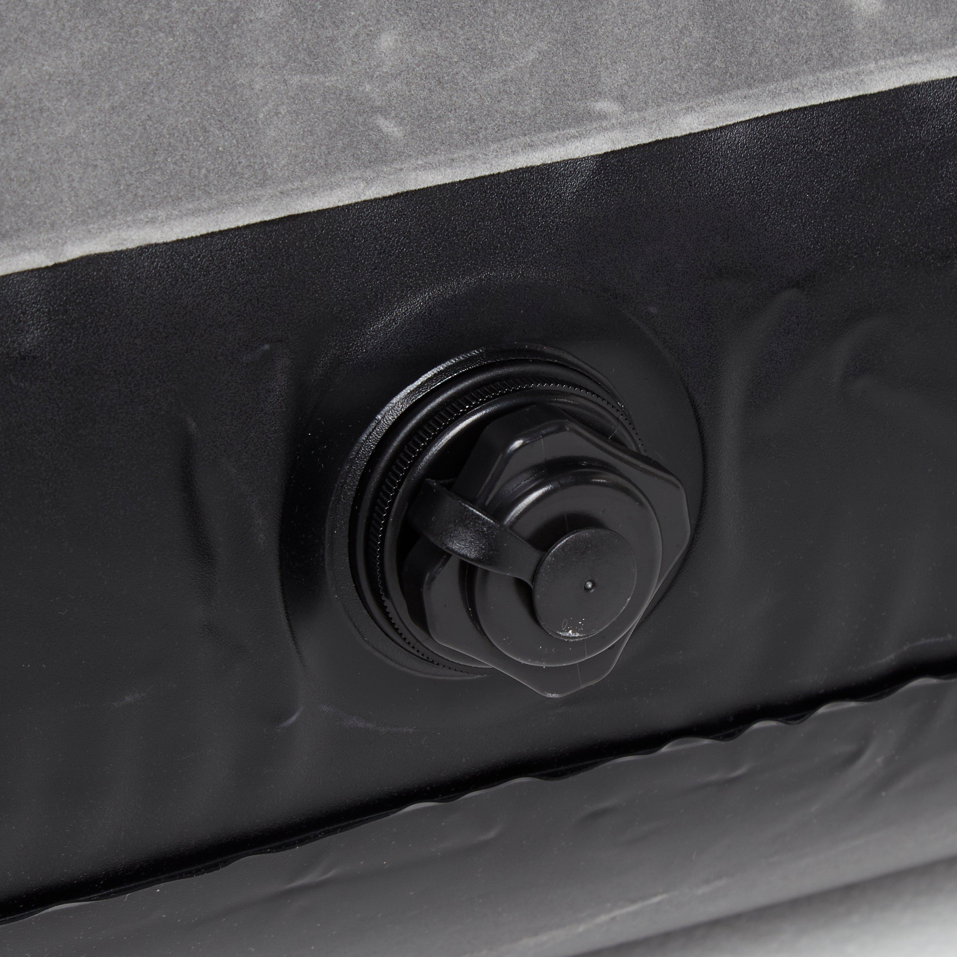 Flocked Airbed Deluxe Single With Pump