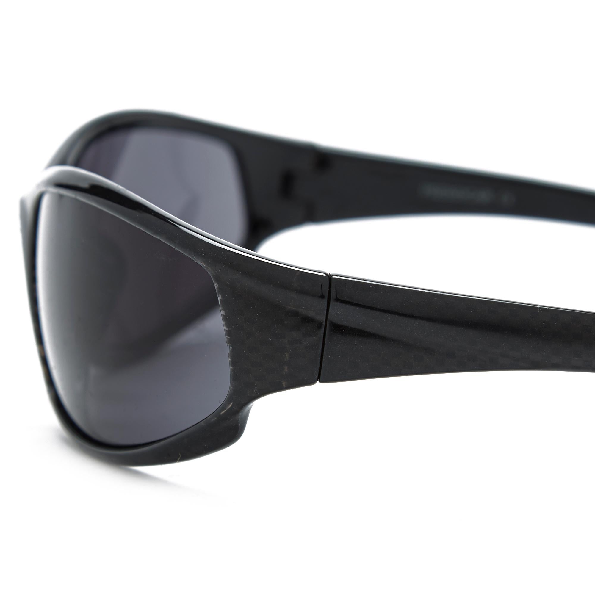 Men’s Check Sport Wrap Sunglasses
