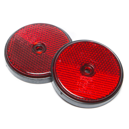 Round Red Reflector