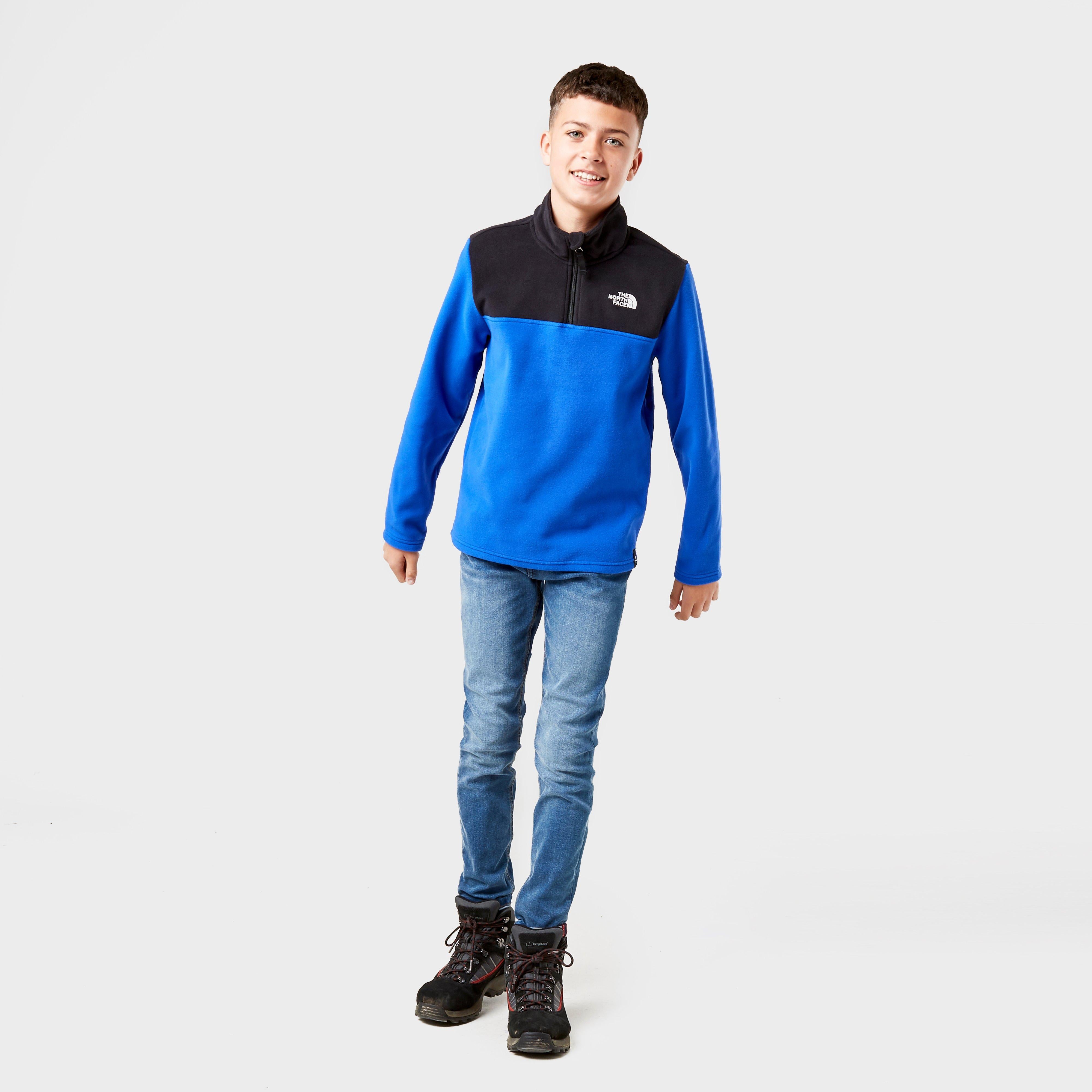 Kids’ Glacier ¼ Zip Block Fleece