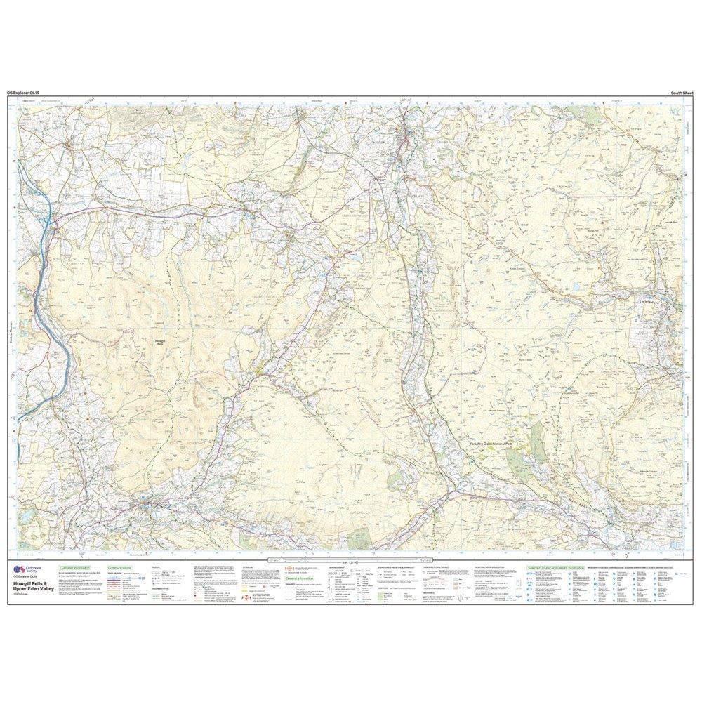 OL 19 Explorer Howgill Fells and Upper Eden Valley Active Map