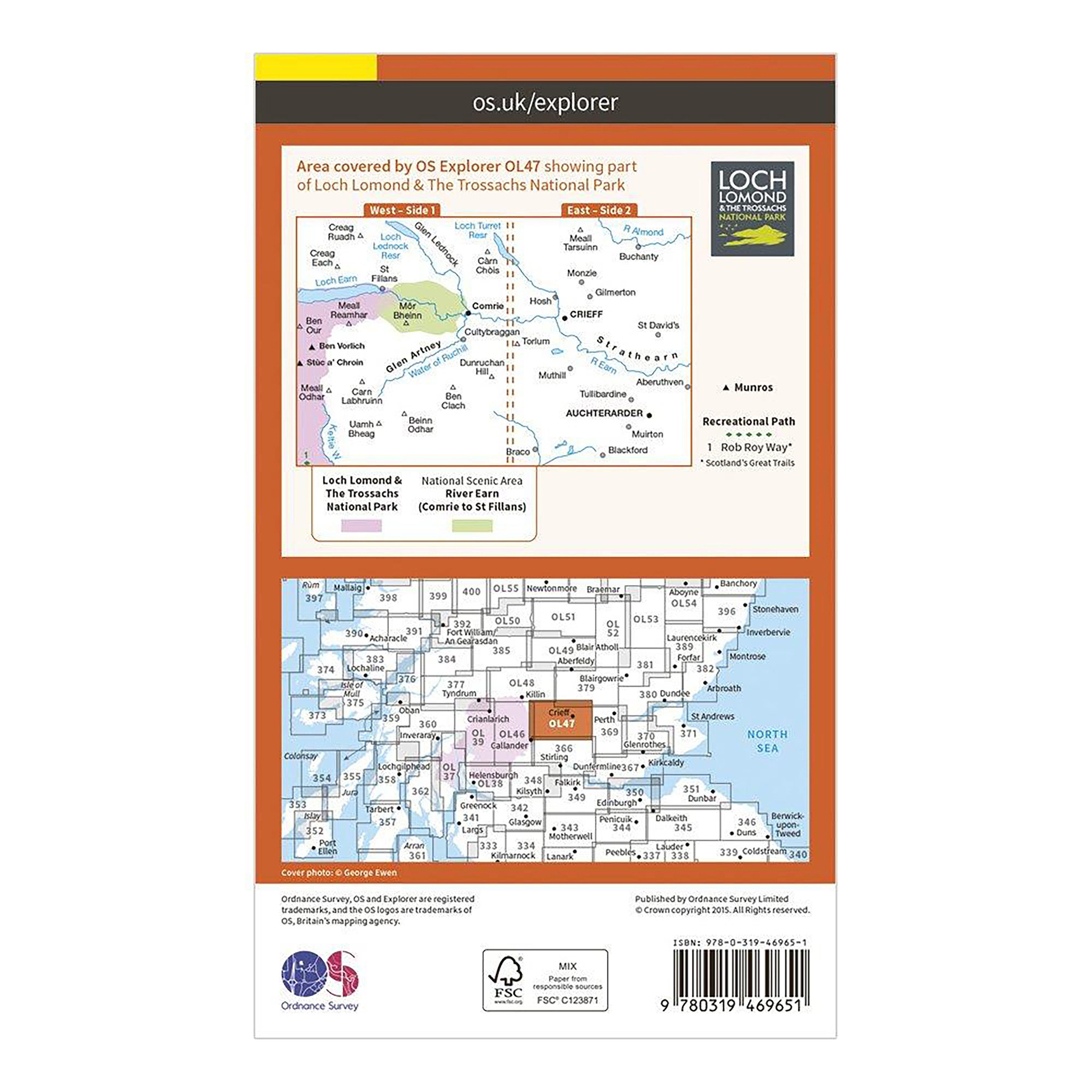 Active Explorer OL 47 Crieff, Comrie & Glen Artney Map