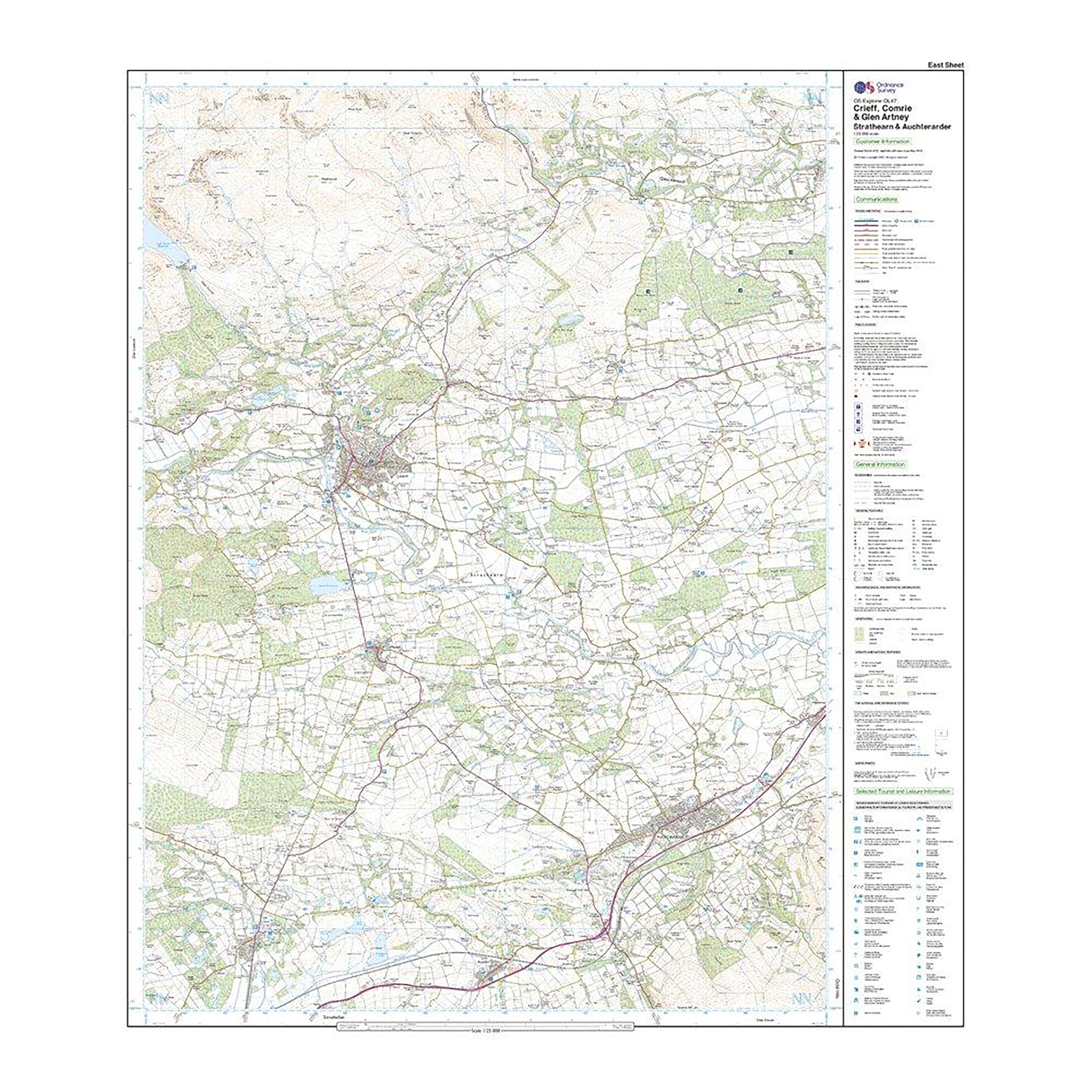 Active Explorer OL 47 Crieff, Comrie & Glen Artney Map