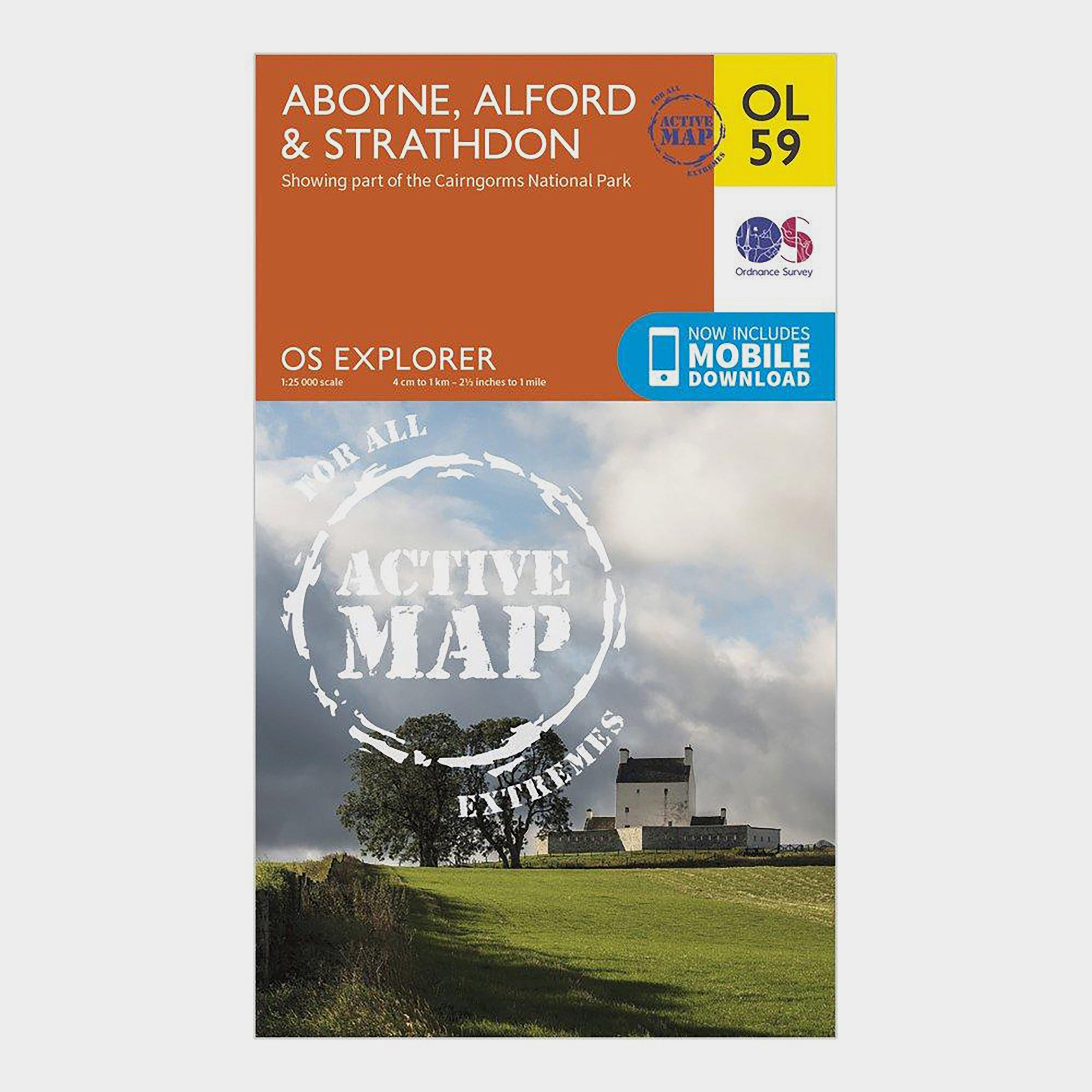 Explorer OL 59 Active D Aboyne, Alford & Strathdon Map