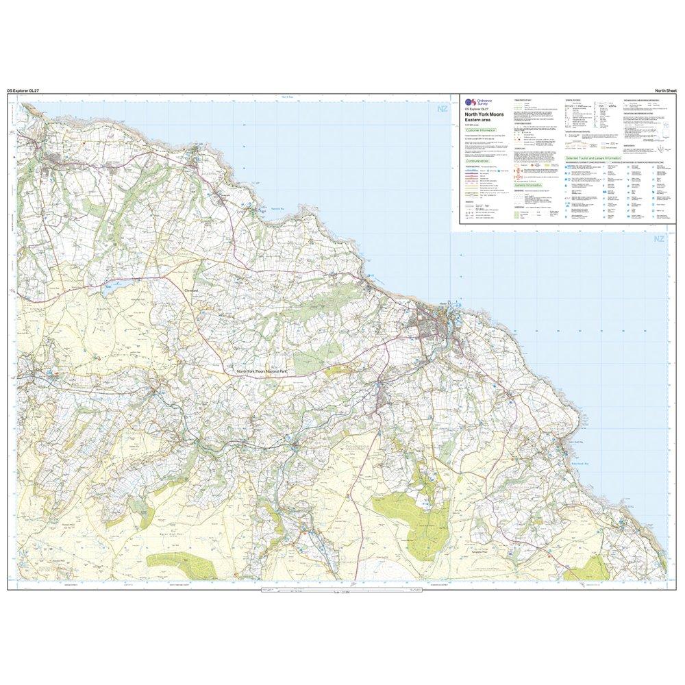 Explorer OL27 North York Moors - Eastern Area Map With Digital Version