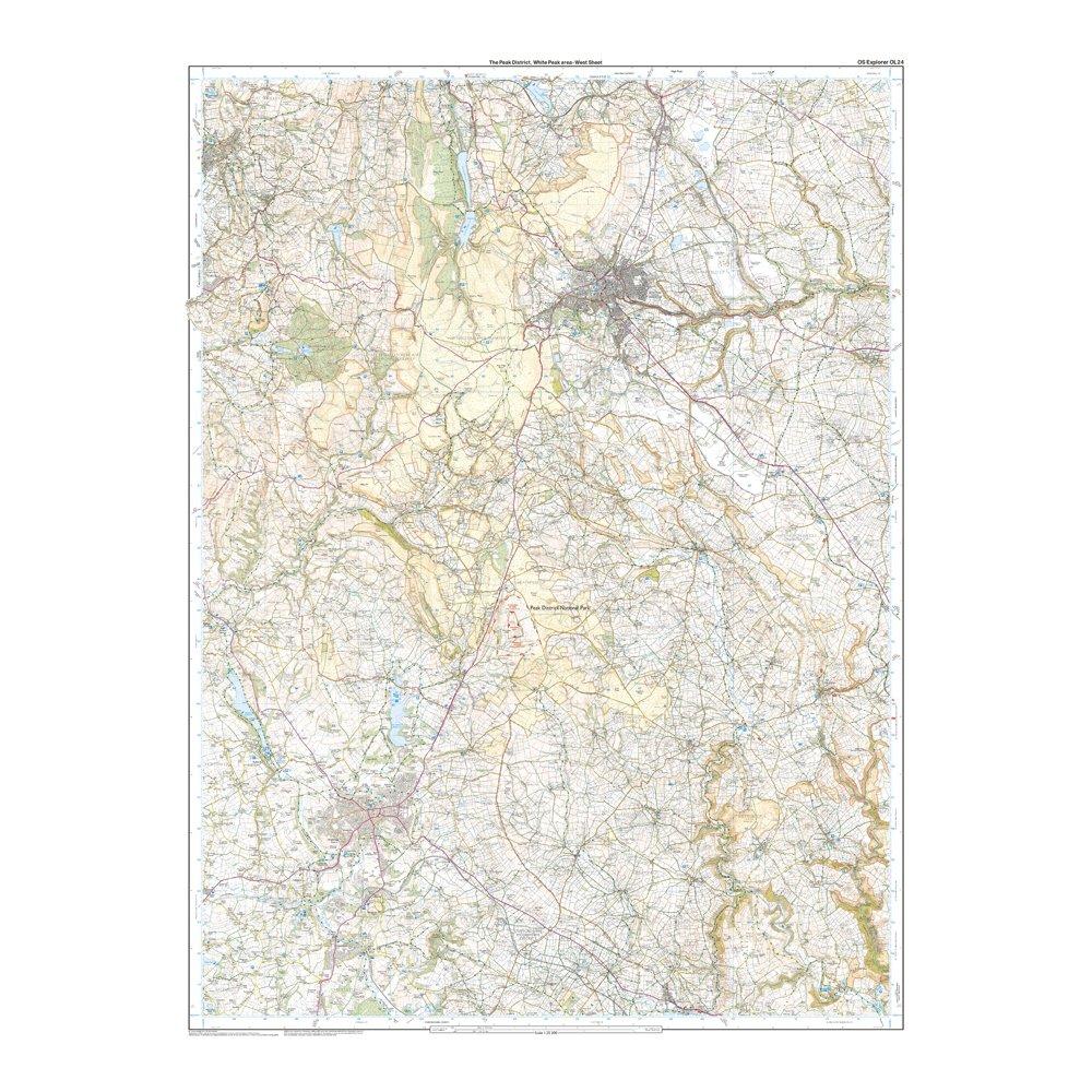 Active Explorer OL 24 The Peak District (White Peak Area) Map
