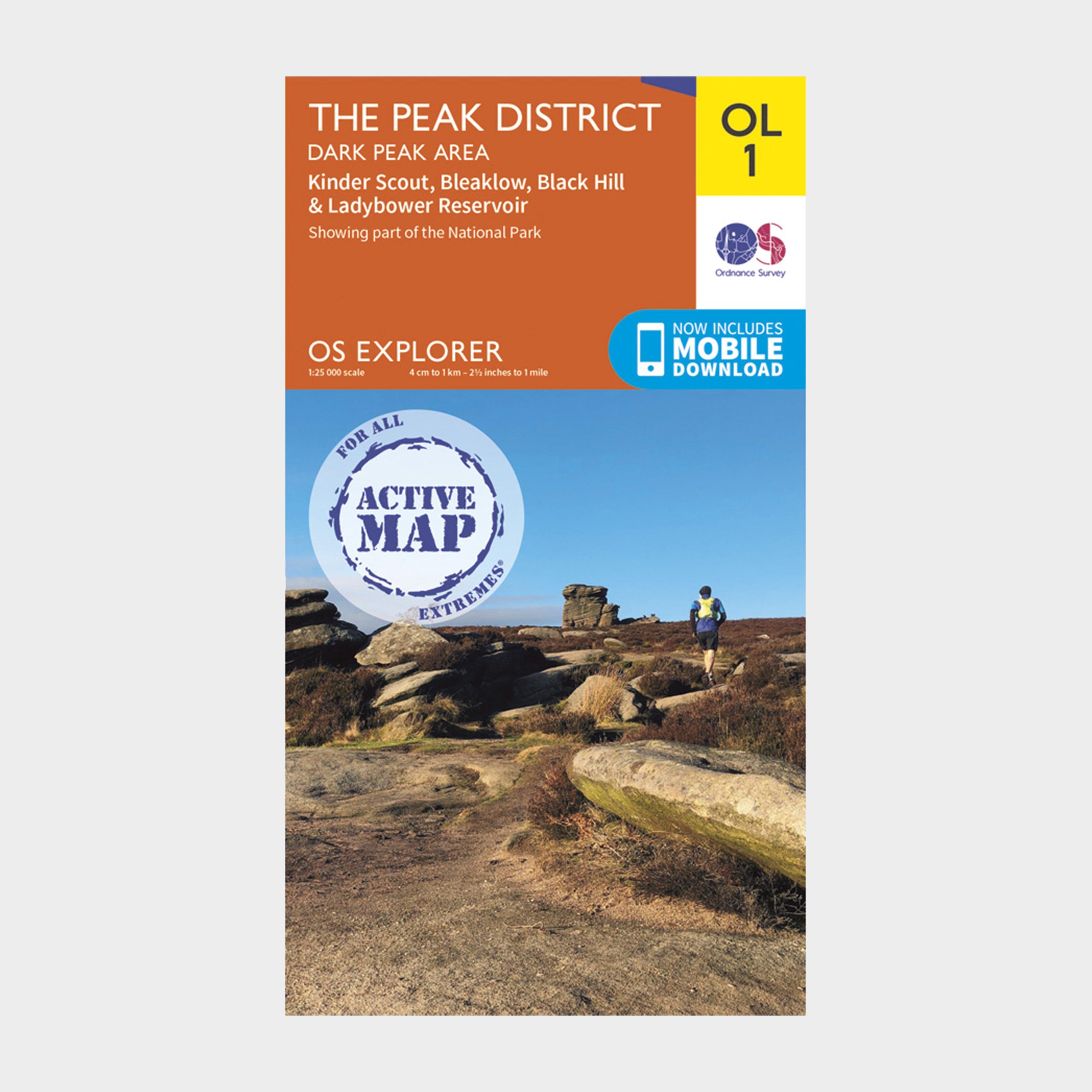 Explorer Active OL1 The Peak District - Dark Peak Area Map