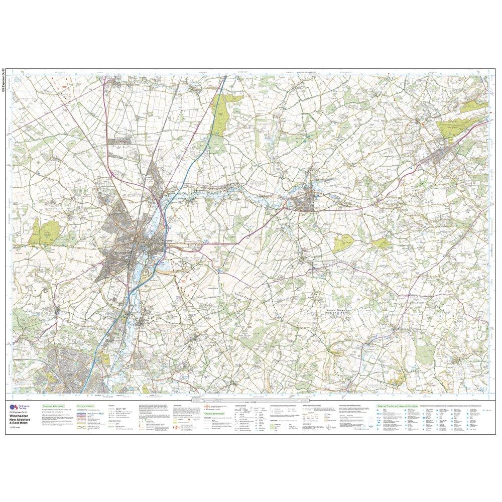 Explorer OL 32 Winchester, New Alresford & East Meon Map