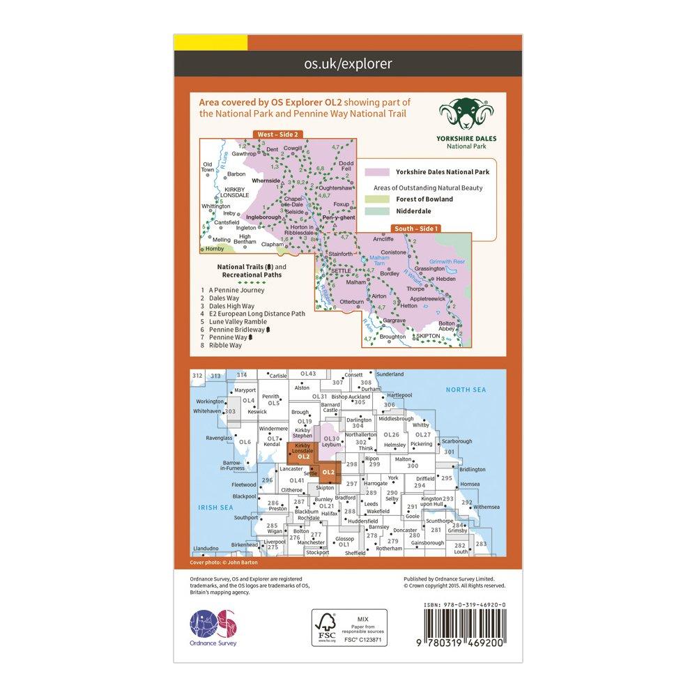 Explorer Active OL2 Yorkshire Dales - Southern & Western Areas