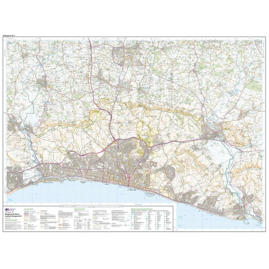 Explorer Active OL 11 Brighton & Hove Map
