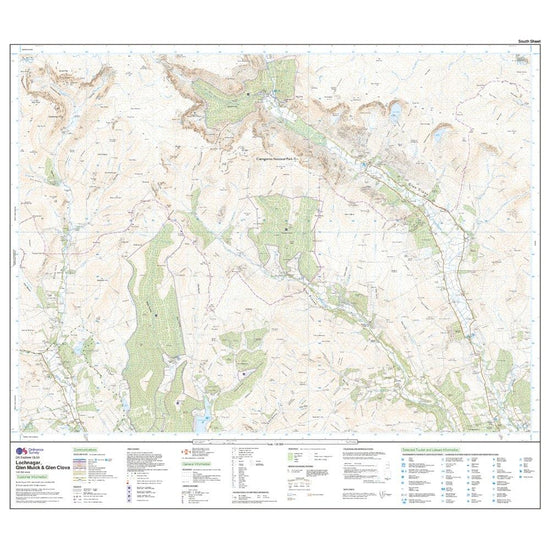 Explorer OL 53 Lochnagar, Glen Muick & Glen Clova Map