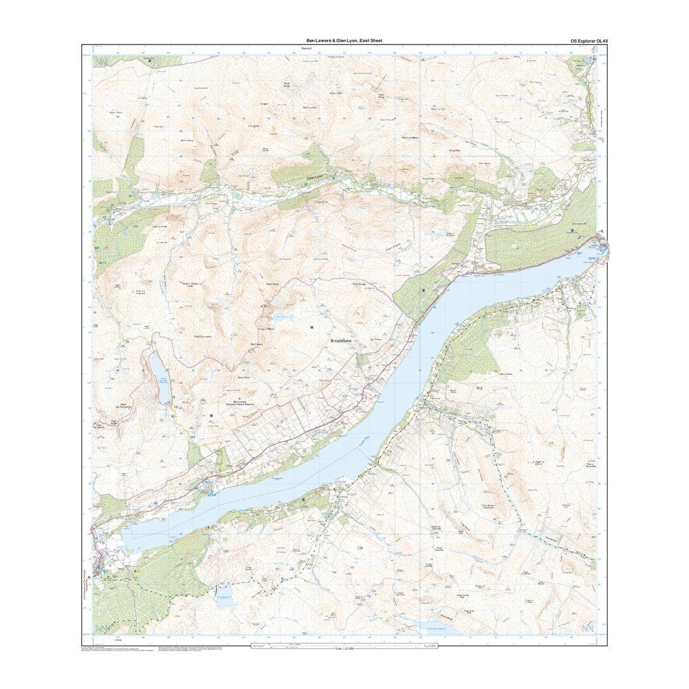 Explorer OL 48 Ben Lawers & Glen Lyon Map
