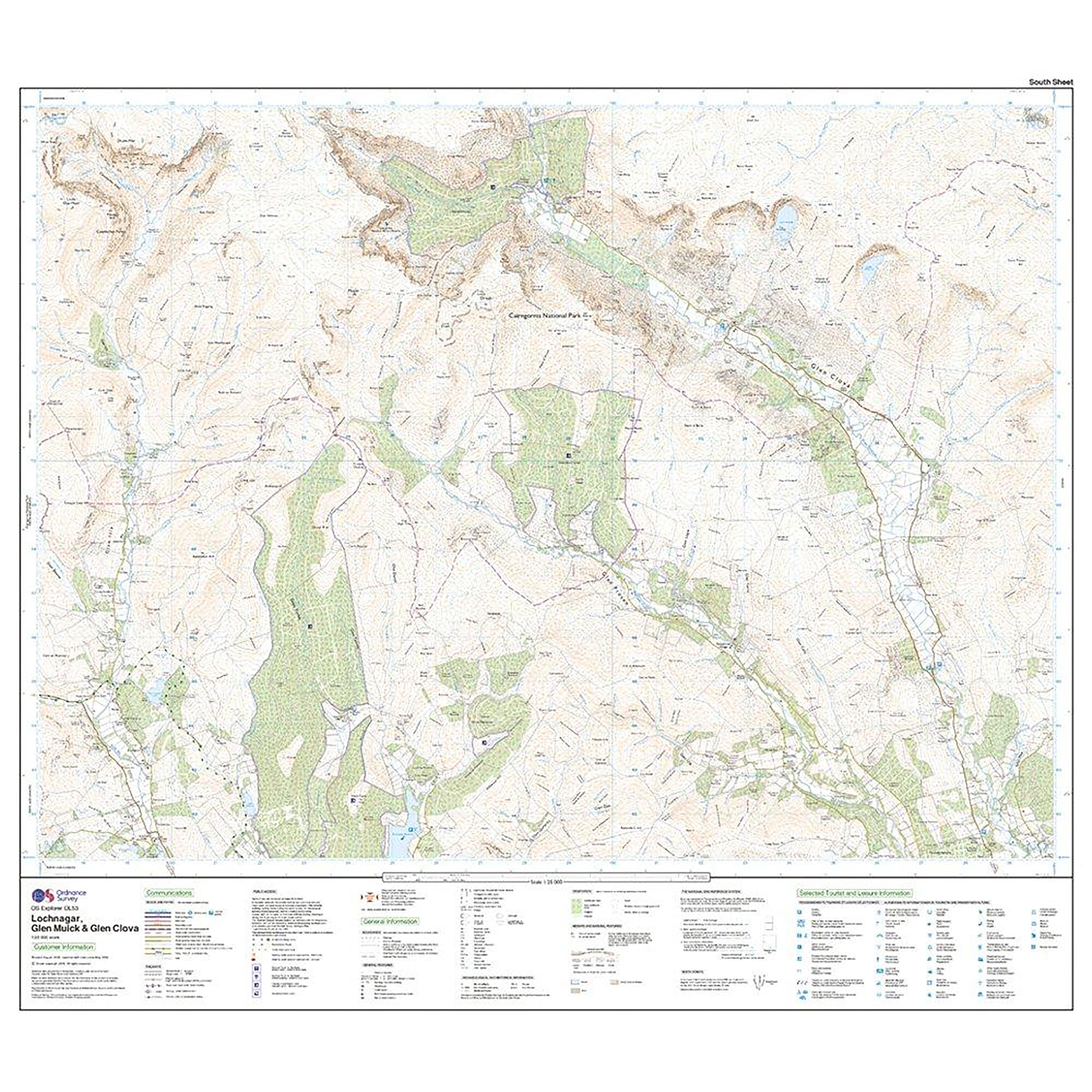 Explorer Active OL 53 Lochnagar, Glen Muick & Glen Clova Map