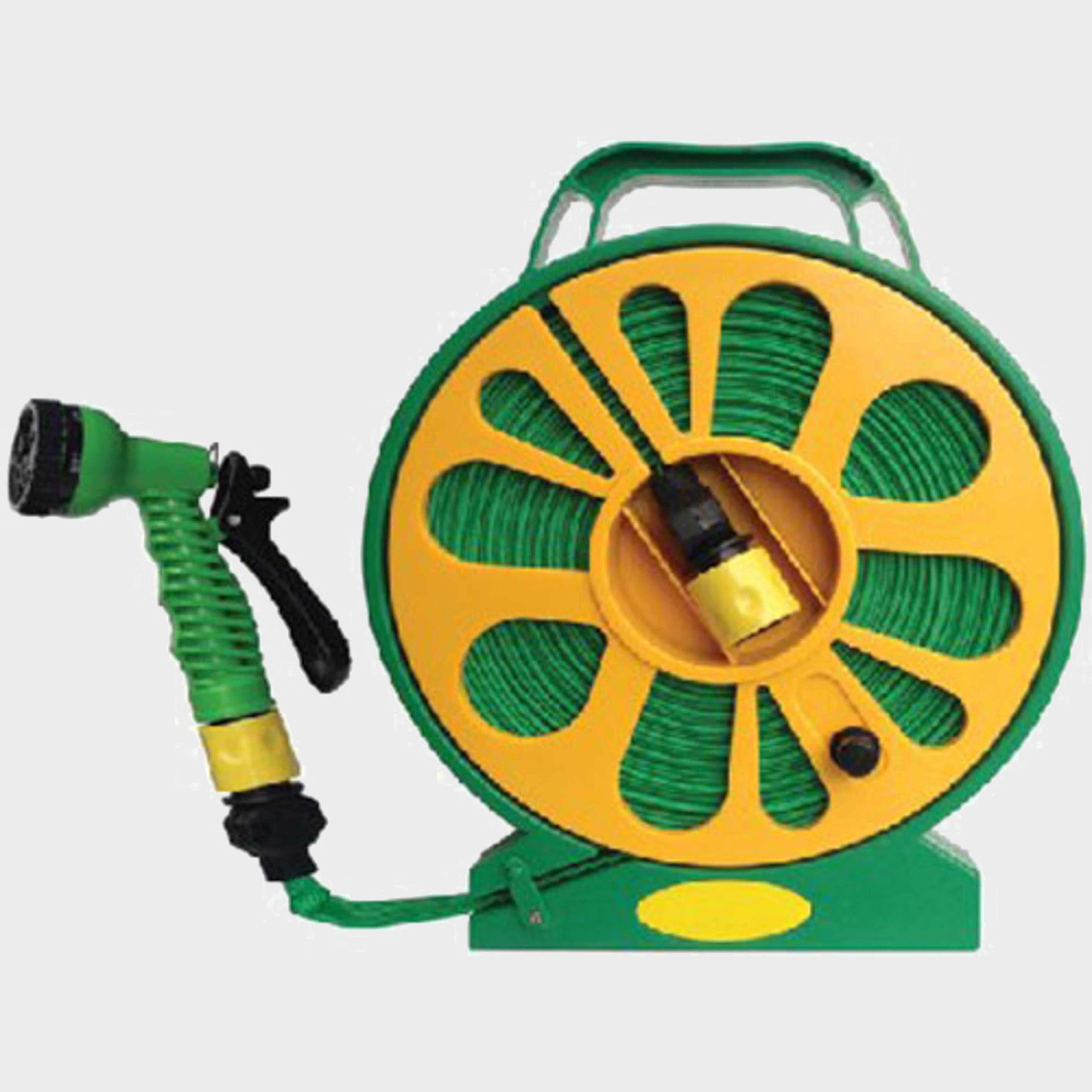 Lay Flat Garden Hose Pipe and Reel with Nozzle