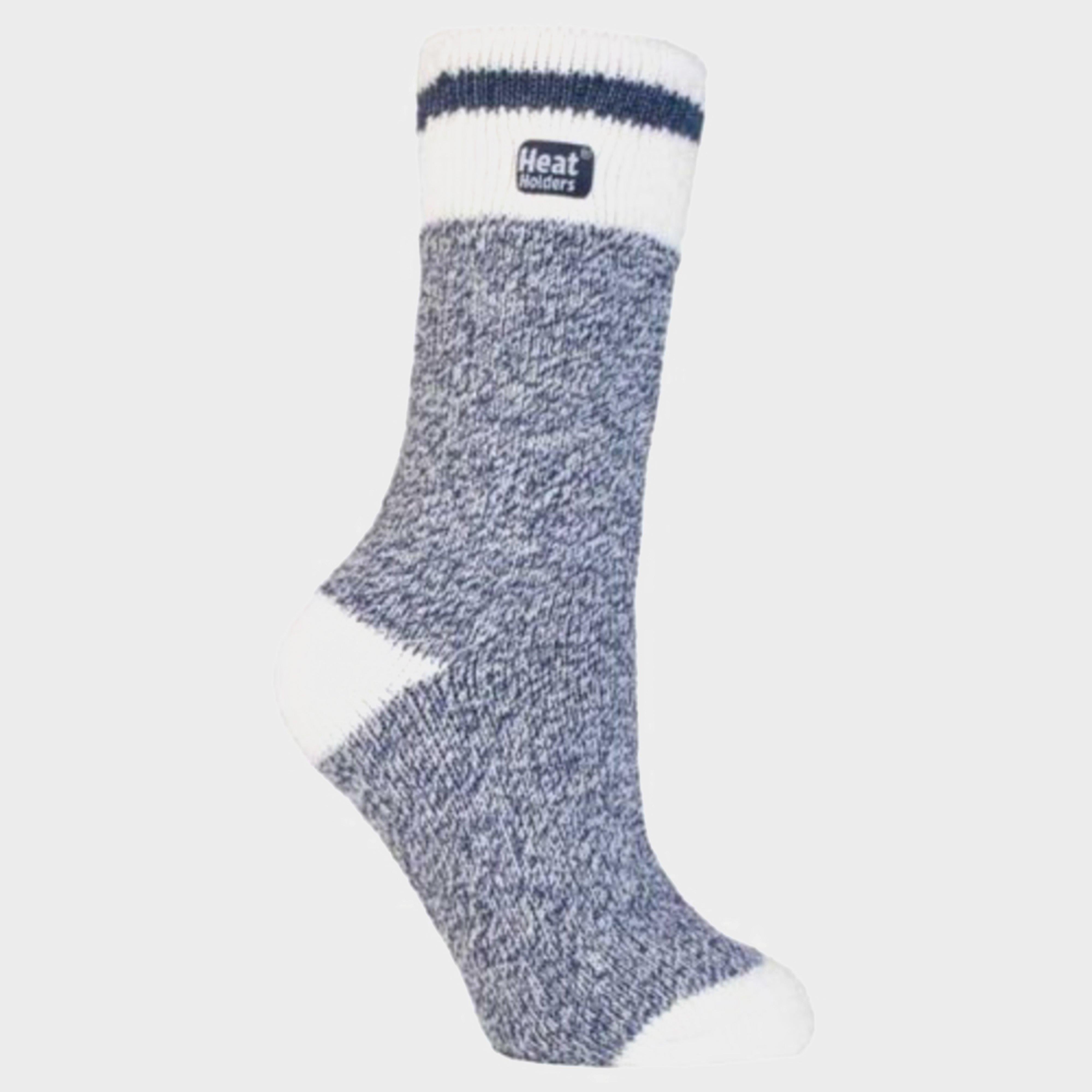 Ladies Cream Block Twist Socks