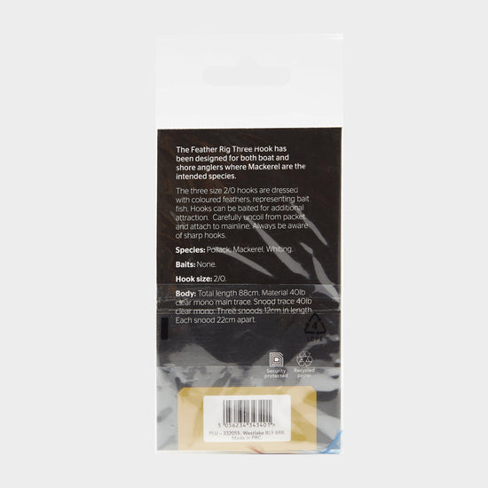 3 Hook Feather Rig 2/0