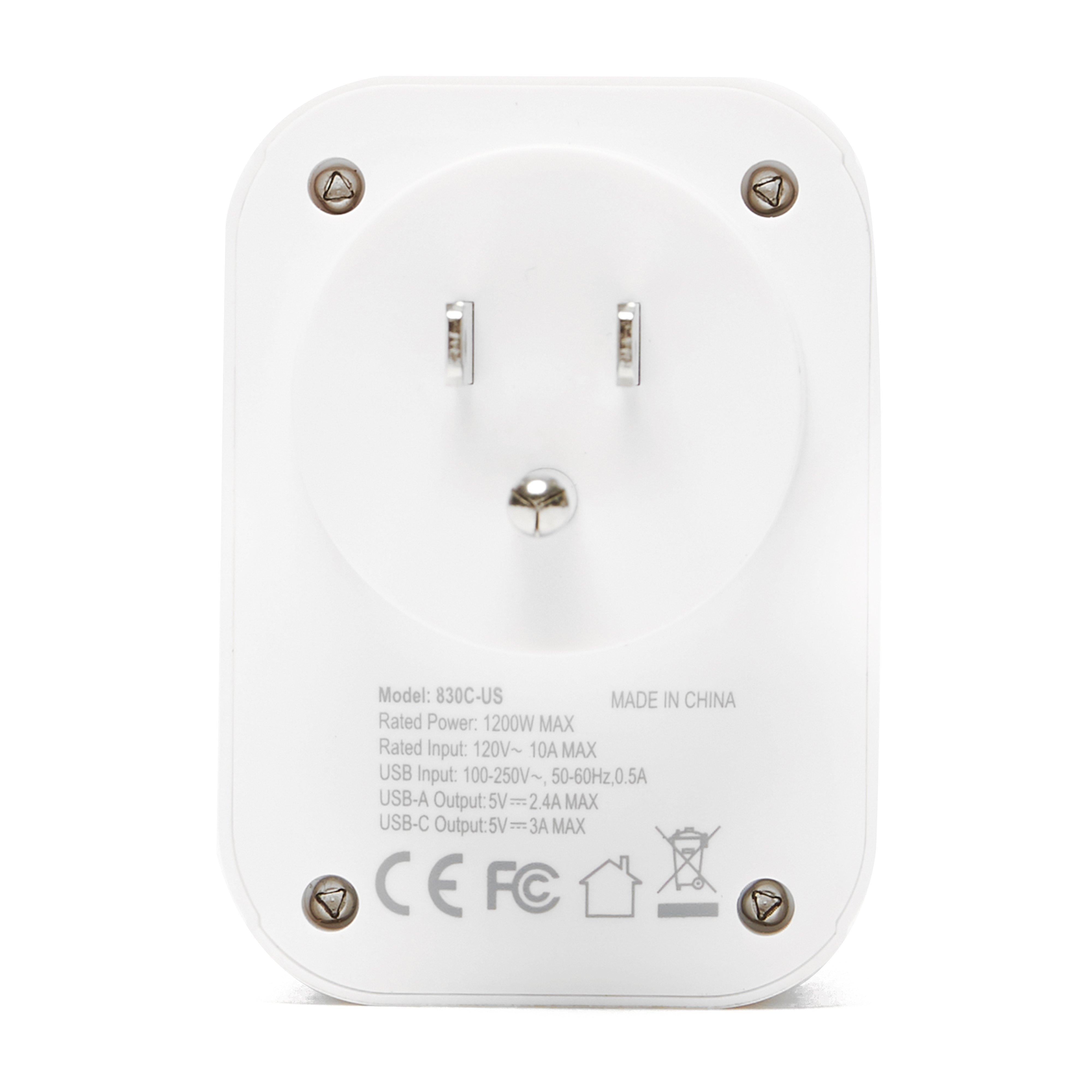 World to USA Adapter and USB