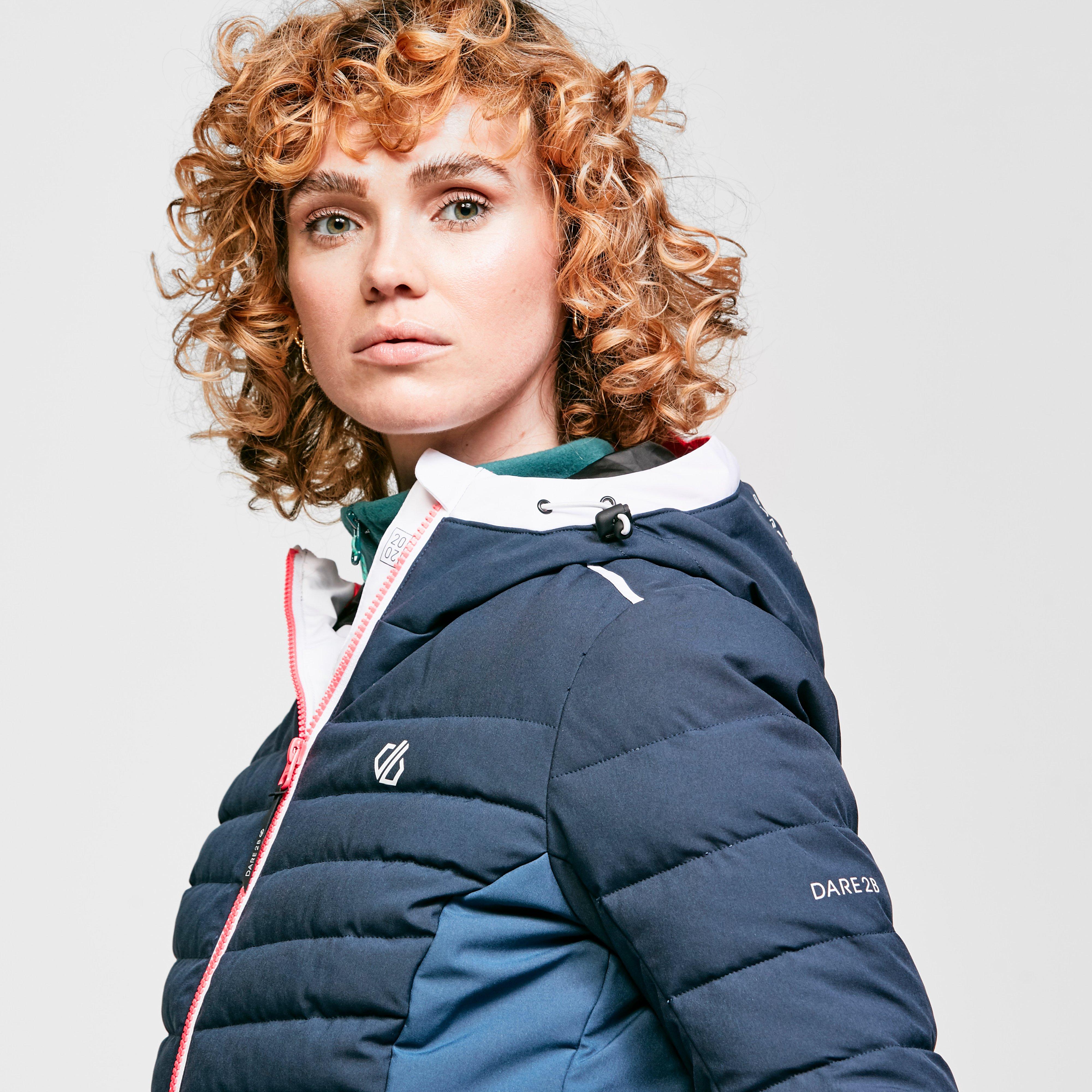 Women's Succeed Waterproof Insulated Quilted Hooded Ski Jacket