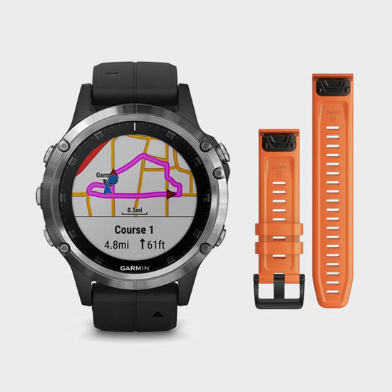 fenix® 5 Plus Multi-Sport GPS Watch + extra QuickFit band