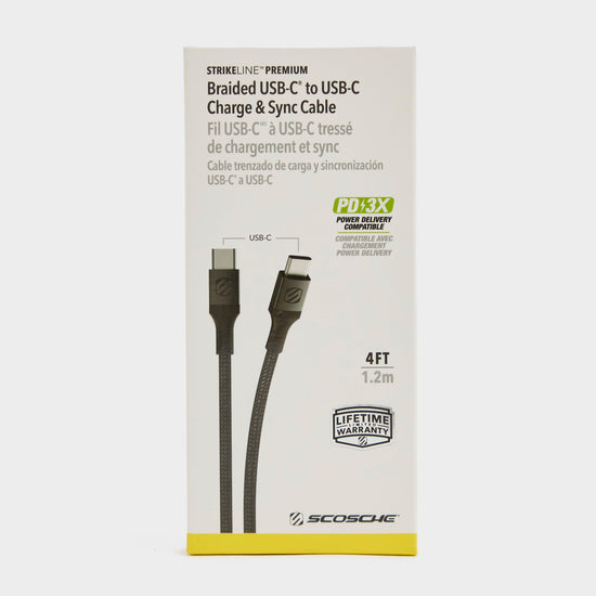 strikeLINETM Braided USB-C/USC-C Cable