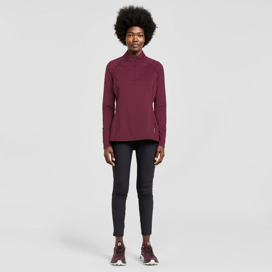 Womens Dart Thermal Zip Neck
