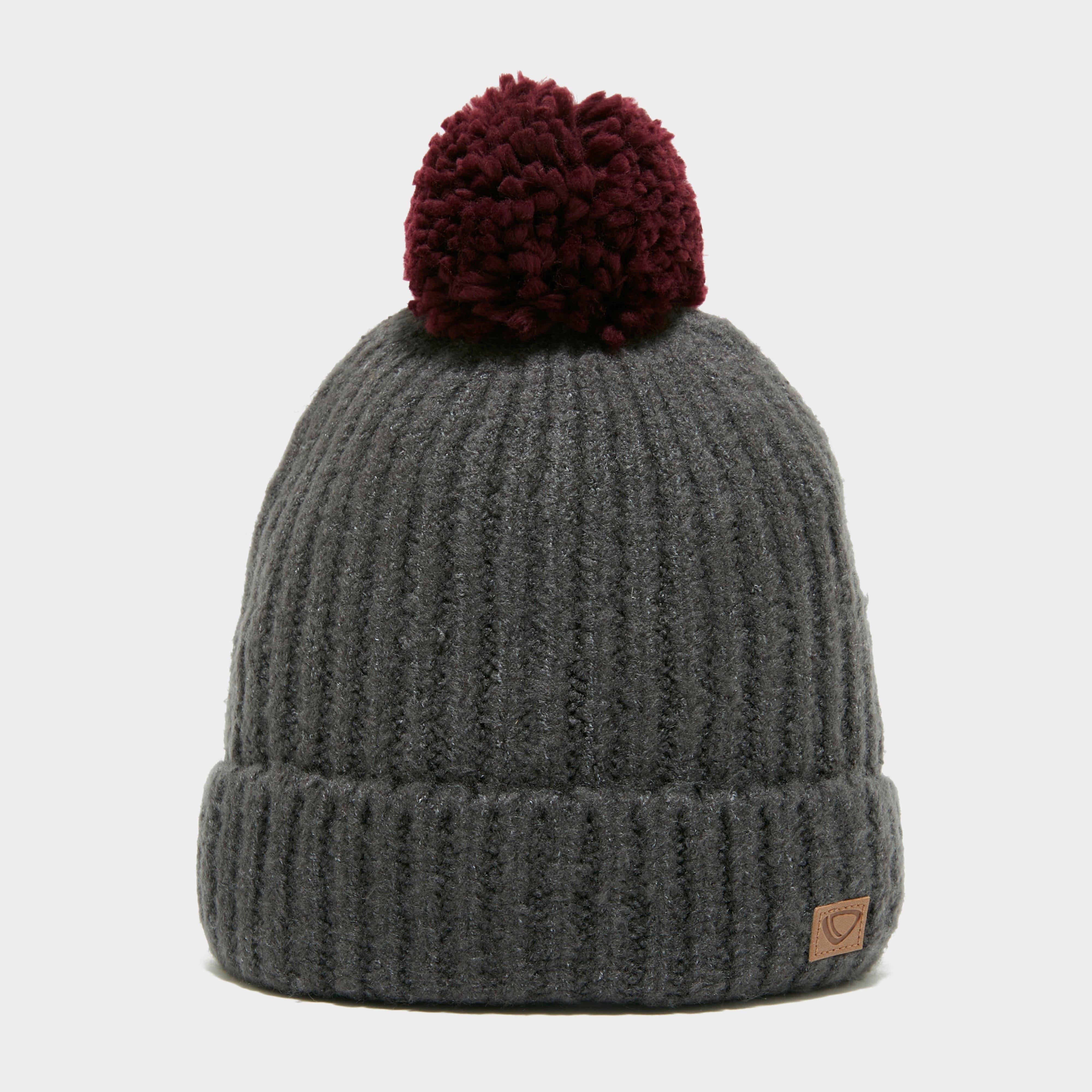Women's Pom Knit Ribbed Beanie