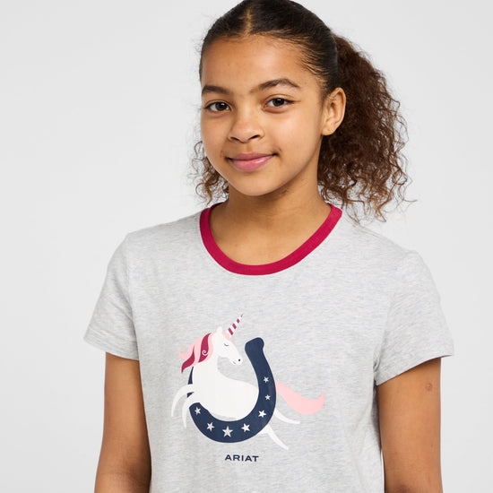 Childs Unicorn Moon Short Sleeved Top