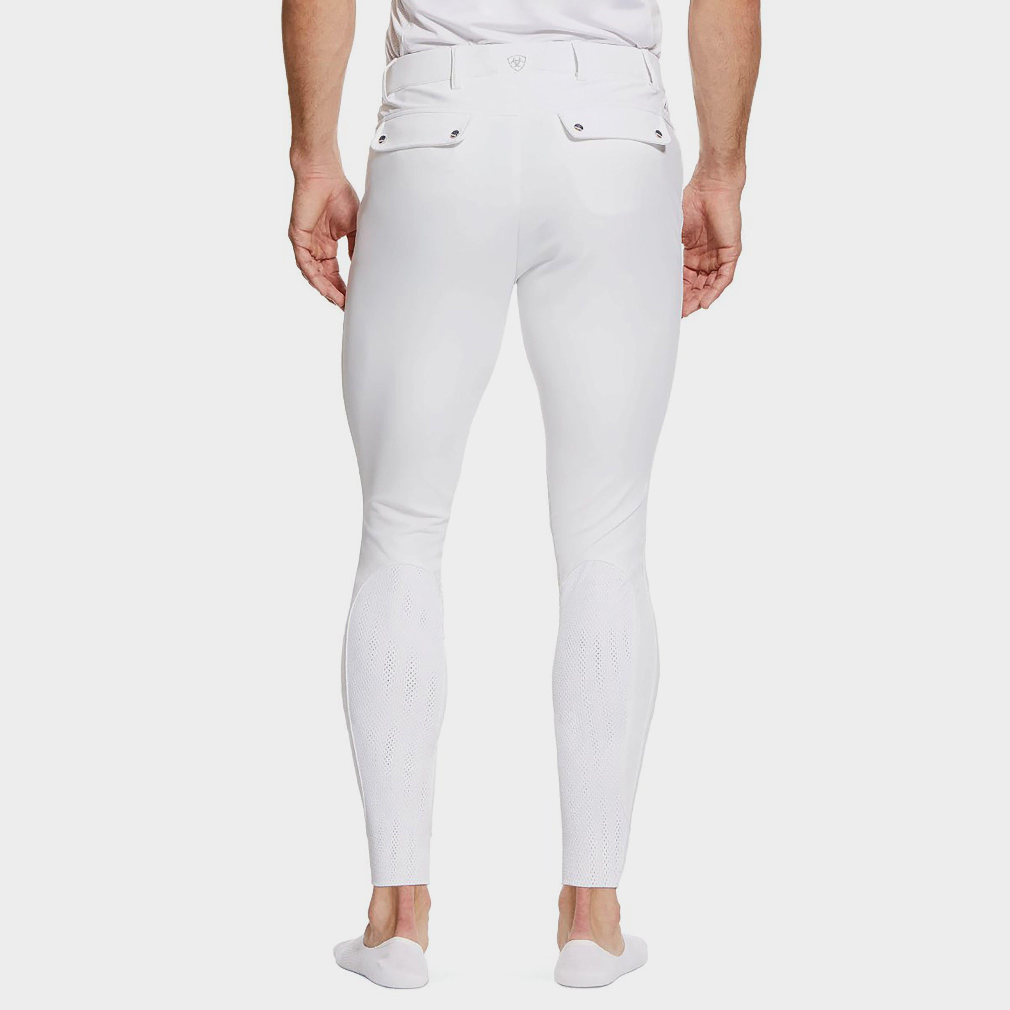Men's Tri Factor Grip Knee Patch Breech White