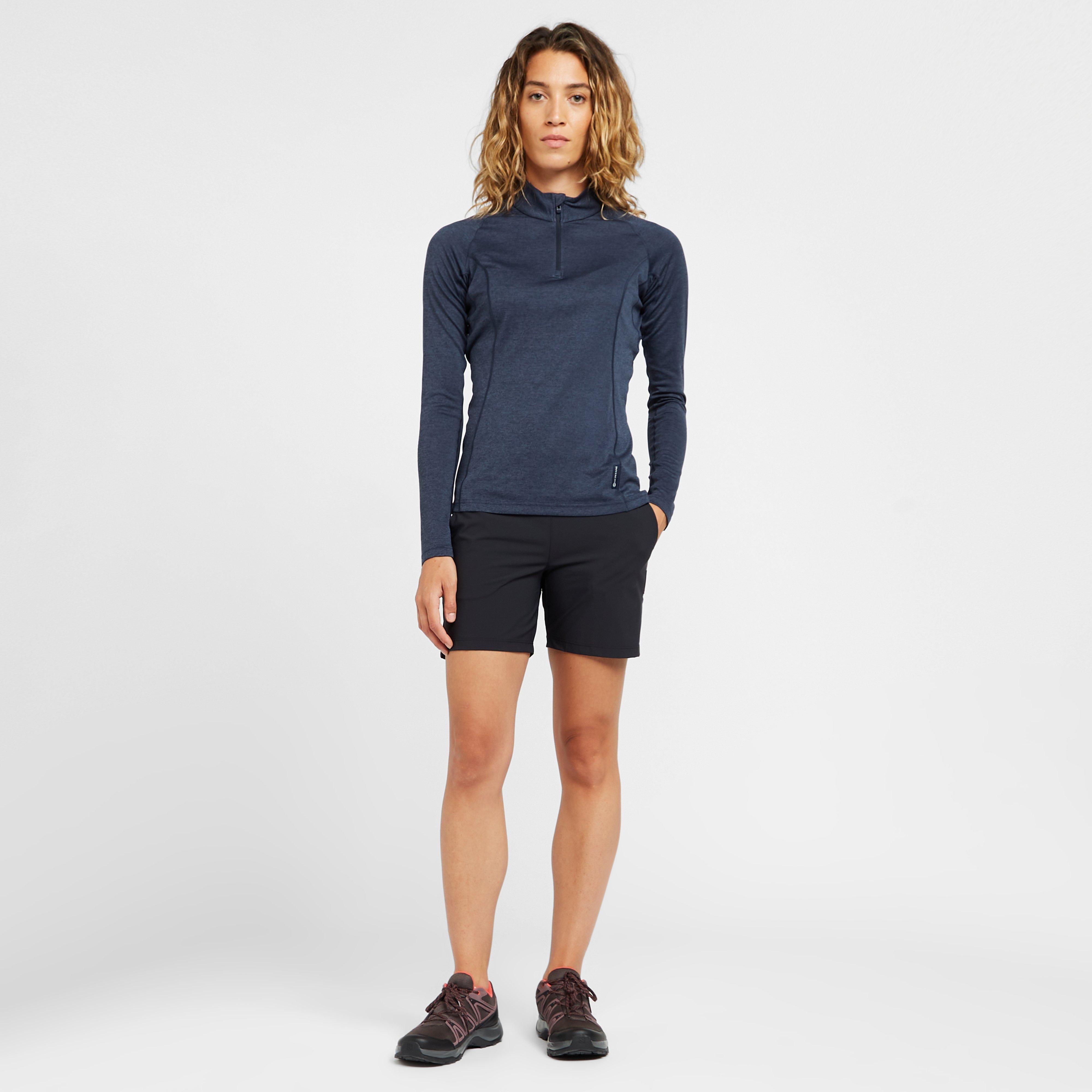 Women’s Dart Zip Neck Long Sleeve T-Shirt