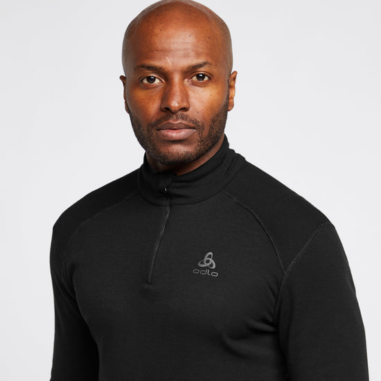 Men's Active Warm Long Sleeve Half Zip Baselayer Top